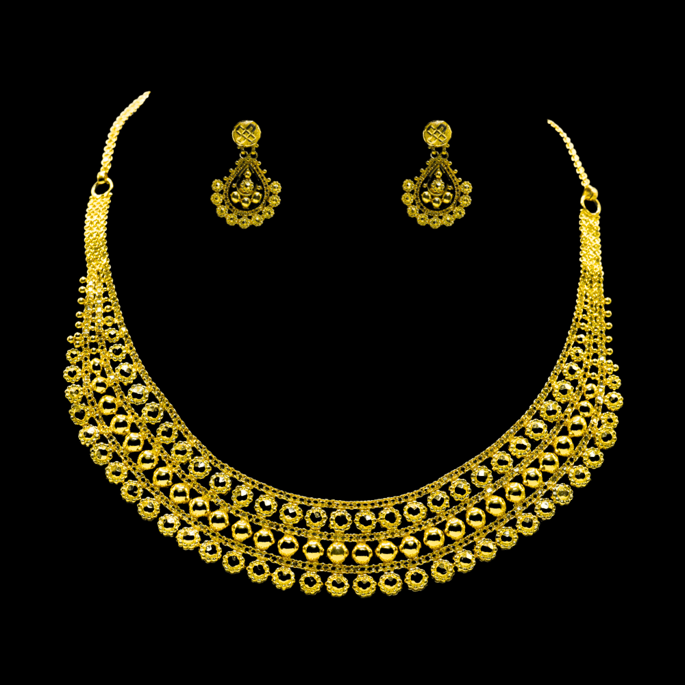 22K Gold Necklace Set 