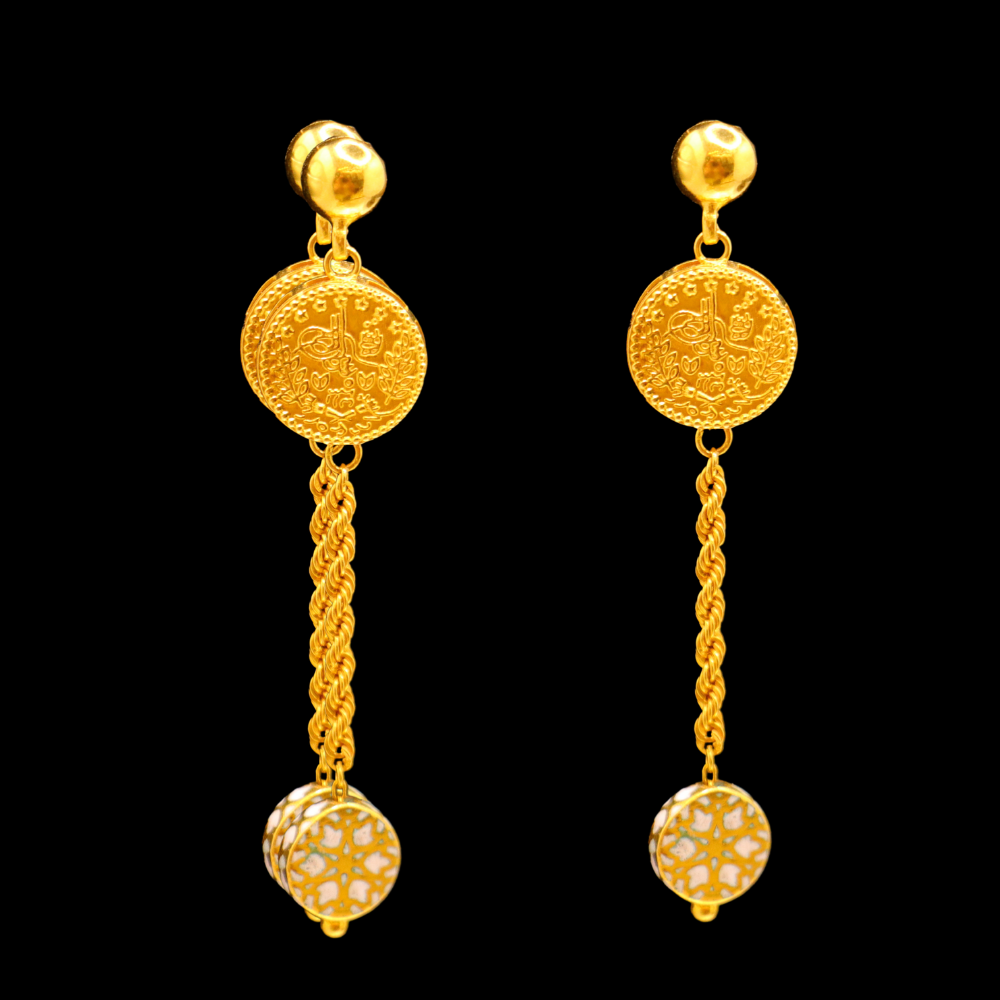 21K Gold Earrings