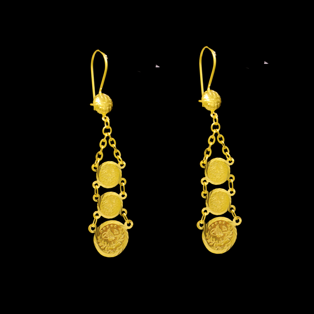21K Gold Earrings