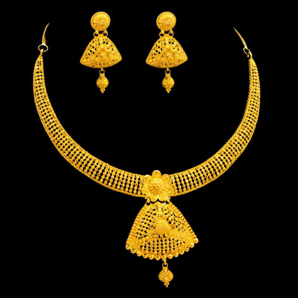 22K Gold Necklace Set