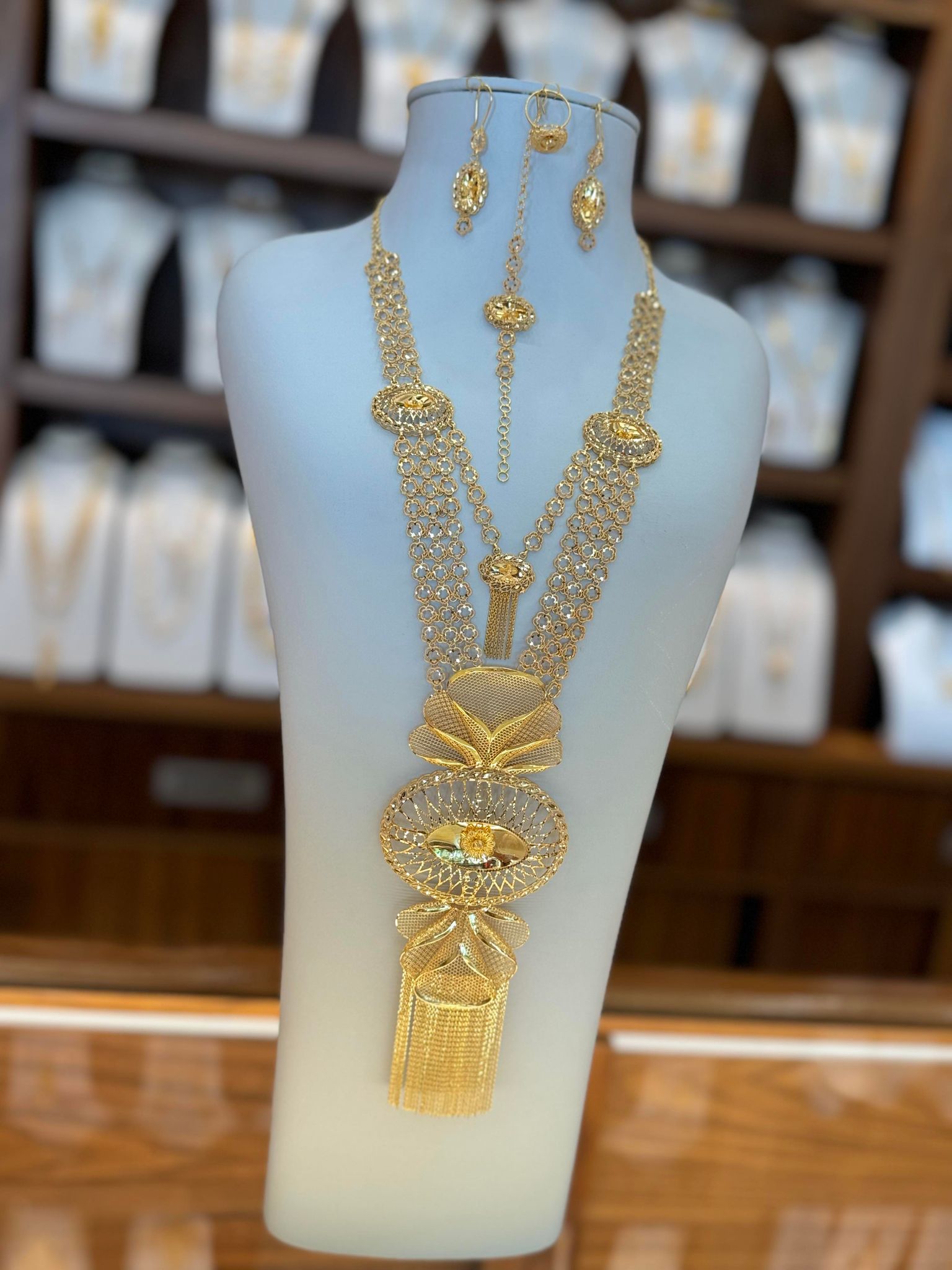 21K Gold Necklace Set