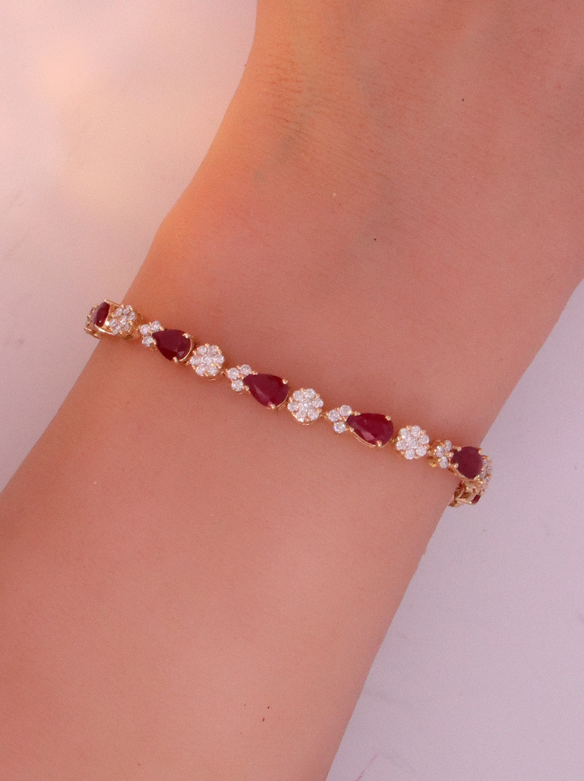 Diamond & Ruby Bracelet