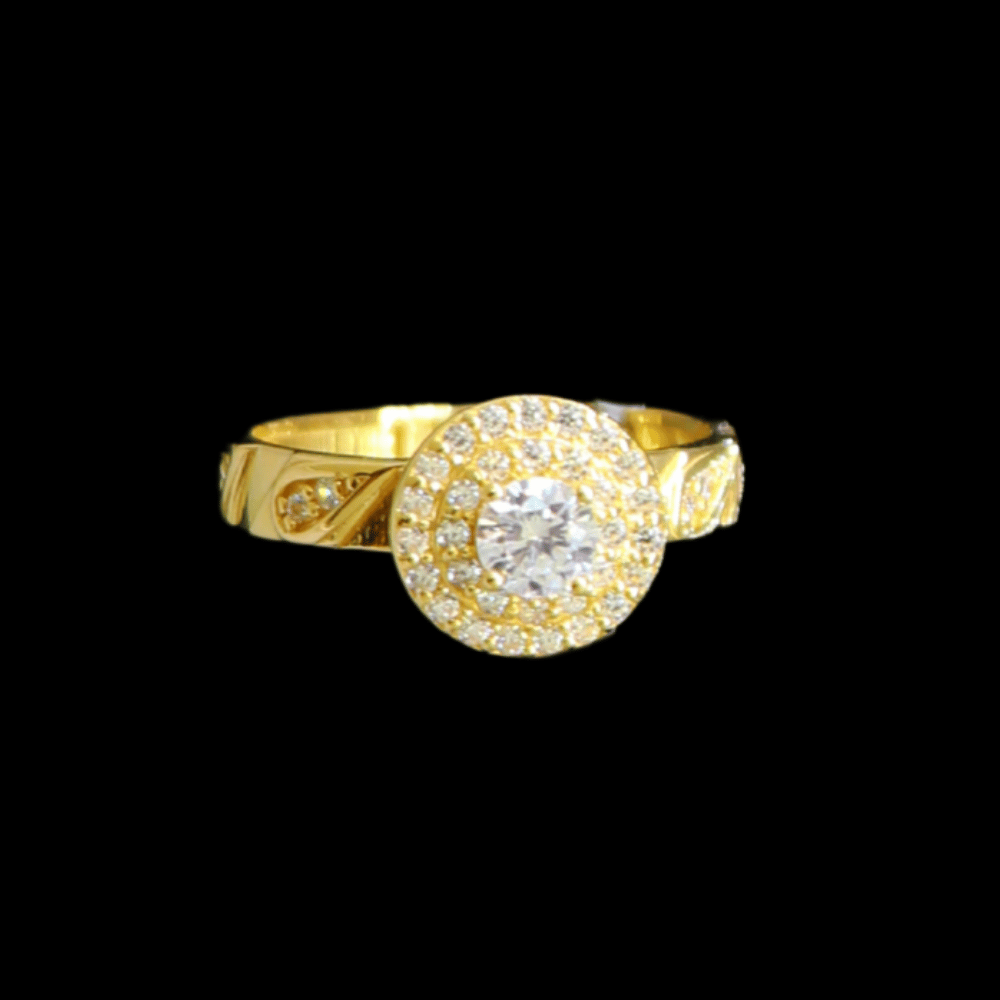 21K Gold Bridal Ring 