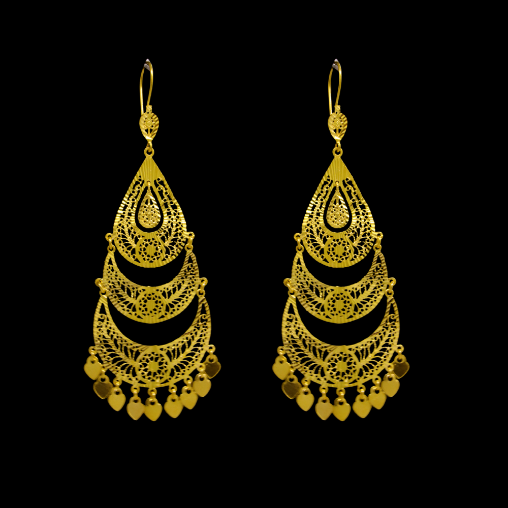21K Gold Earrings