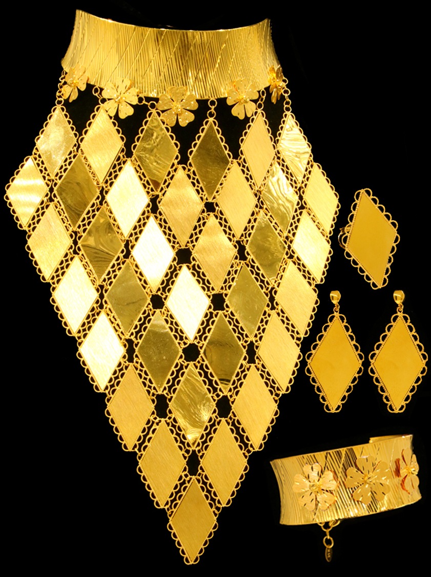 21K Gold Necklace Set