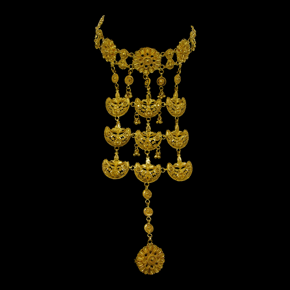 22K Gold Hand Bracelet    