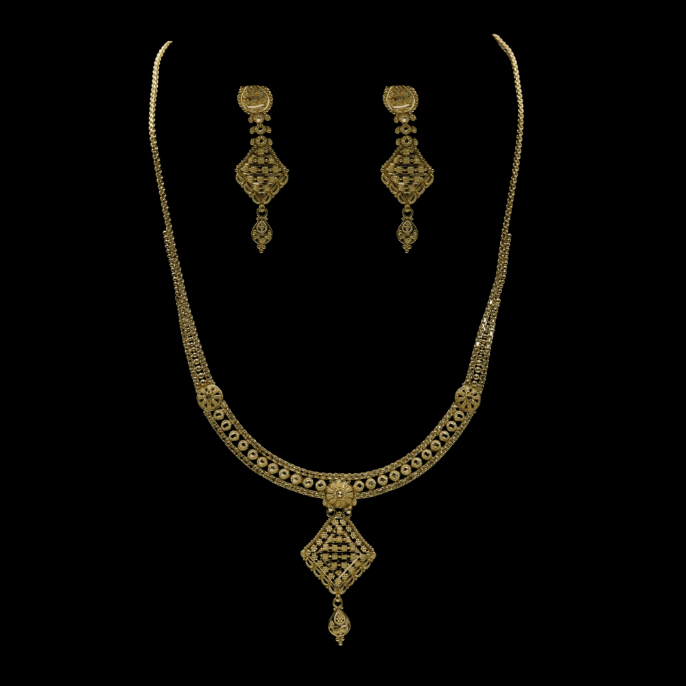 22K Gold Necklace Set 