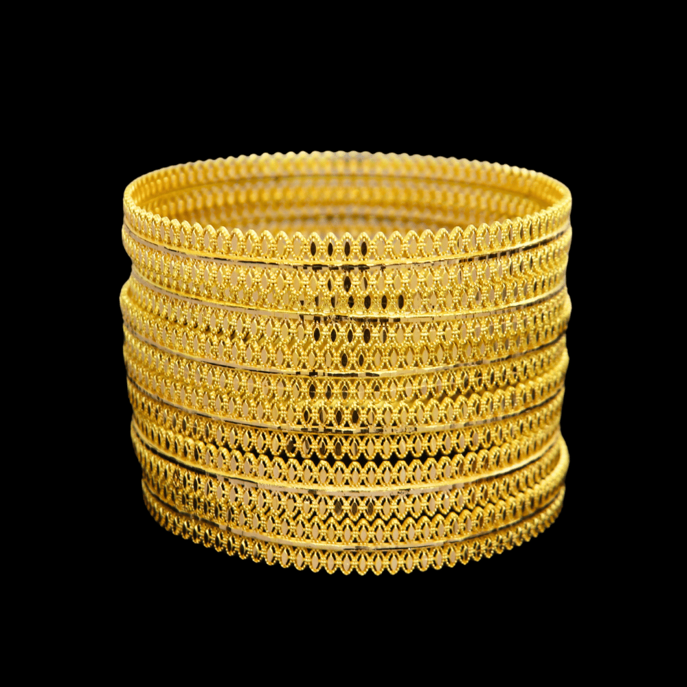 21K Gold Bangle Set (S) 