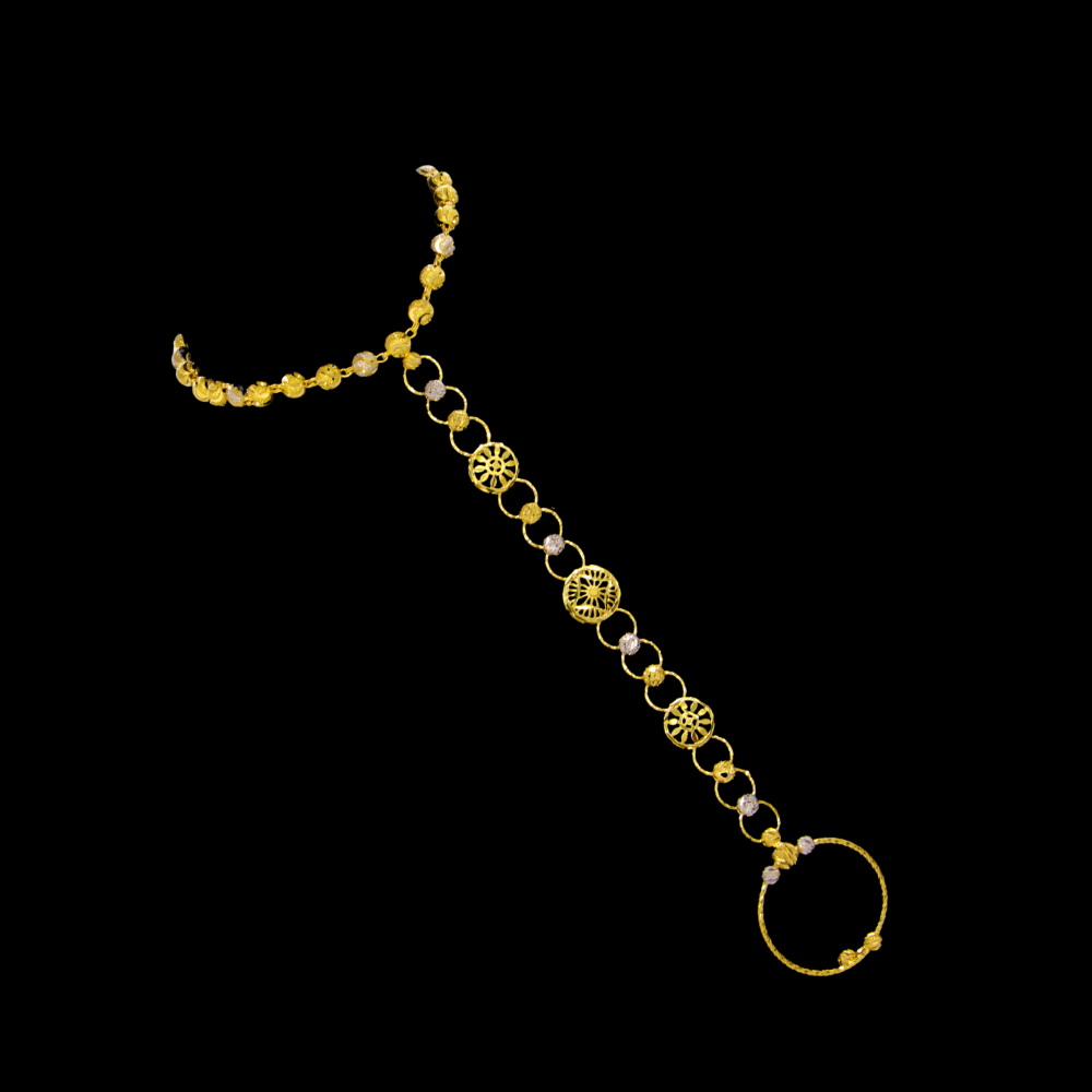 22k Gold Hand Bracelet