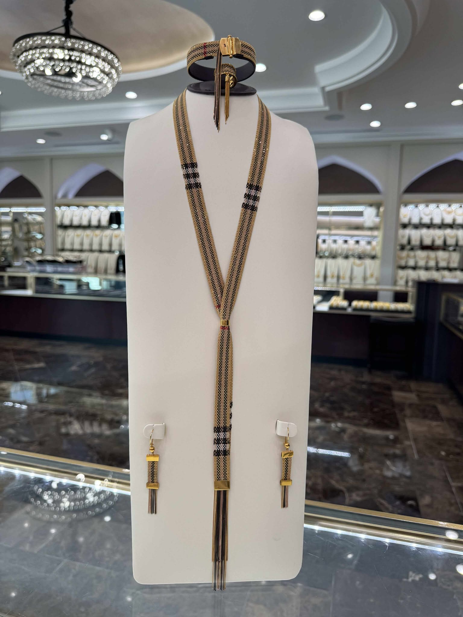 21K Gold Necklace Set