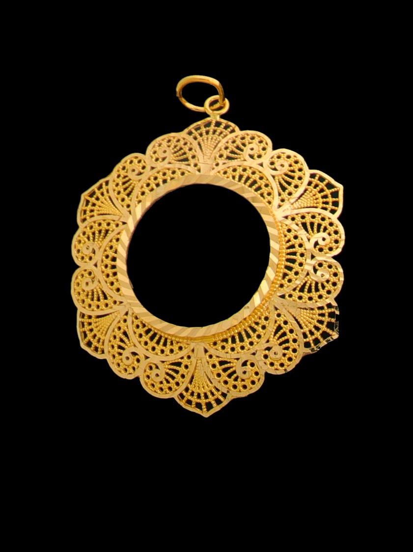 21K Gold Coin Frame