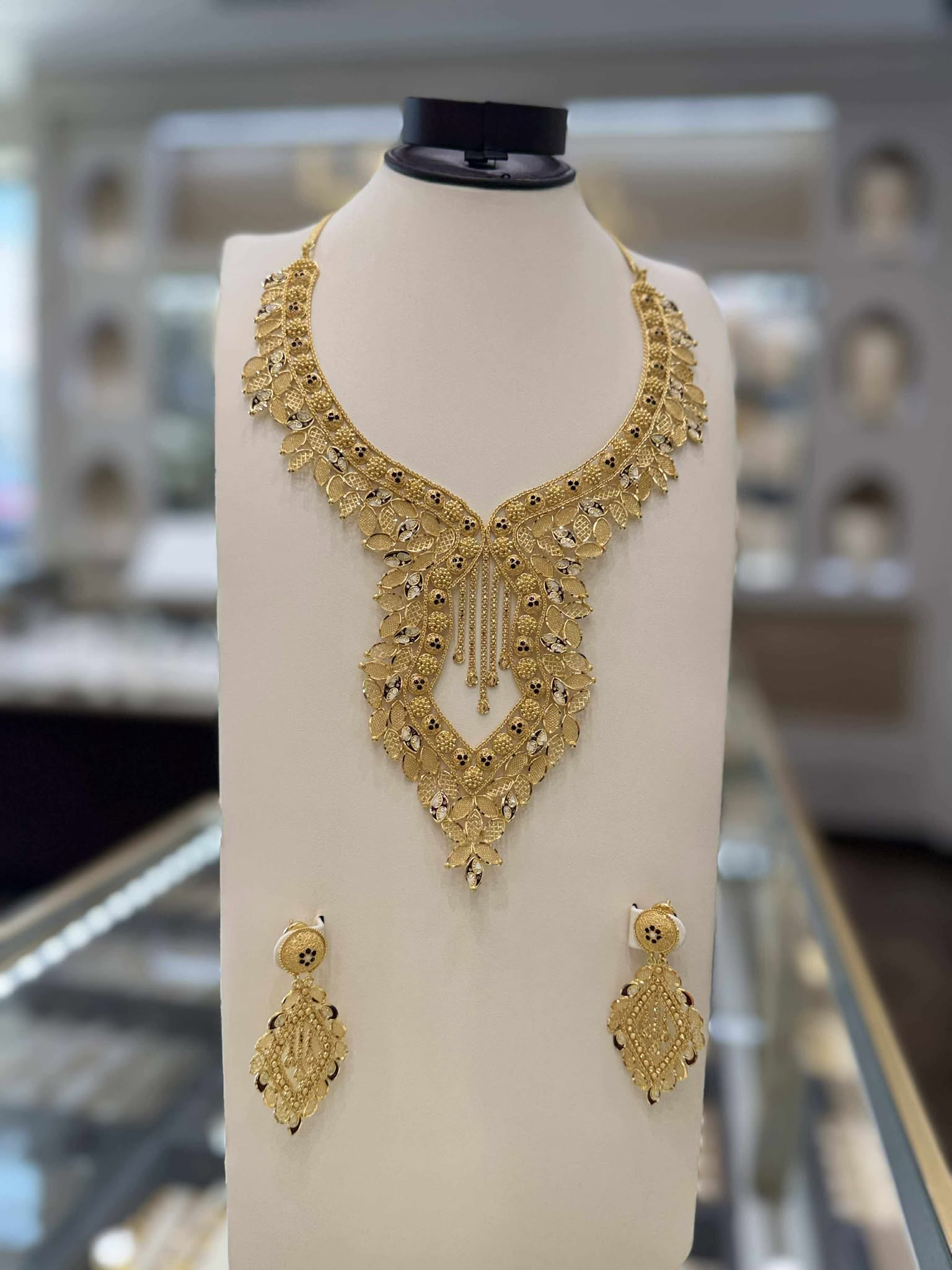 22K Gold Necklace Set 