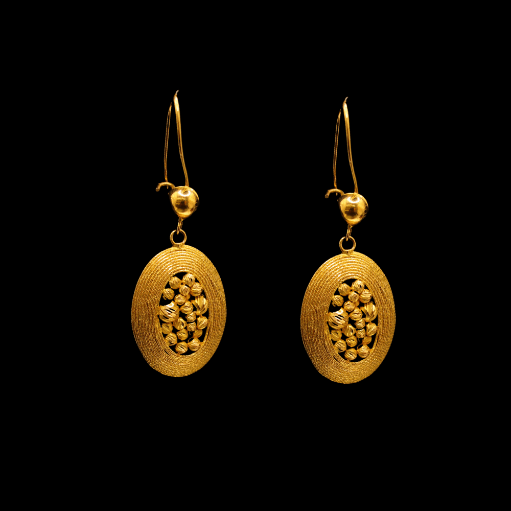 21K Gold Earrings 