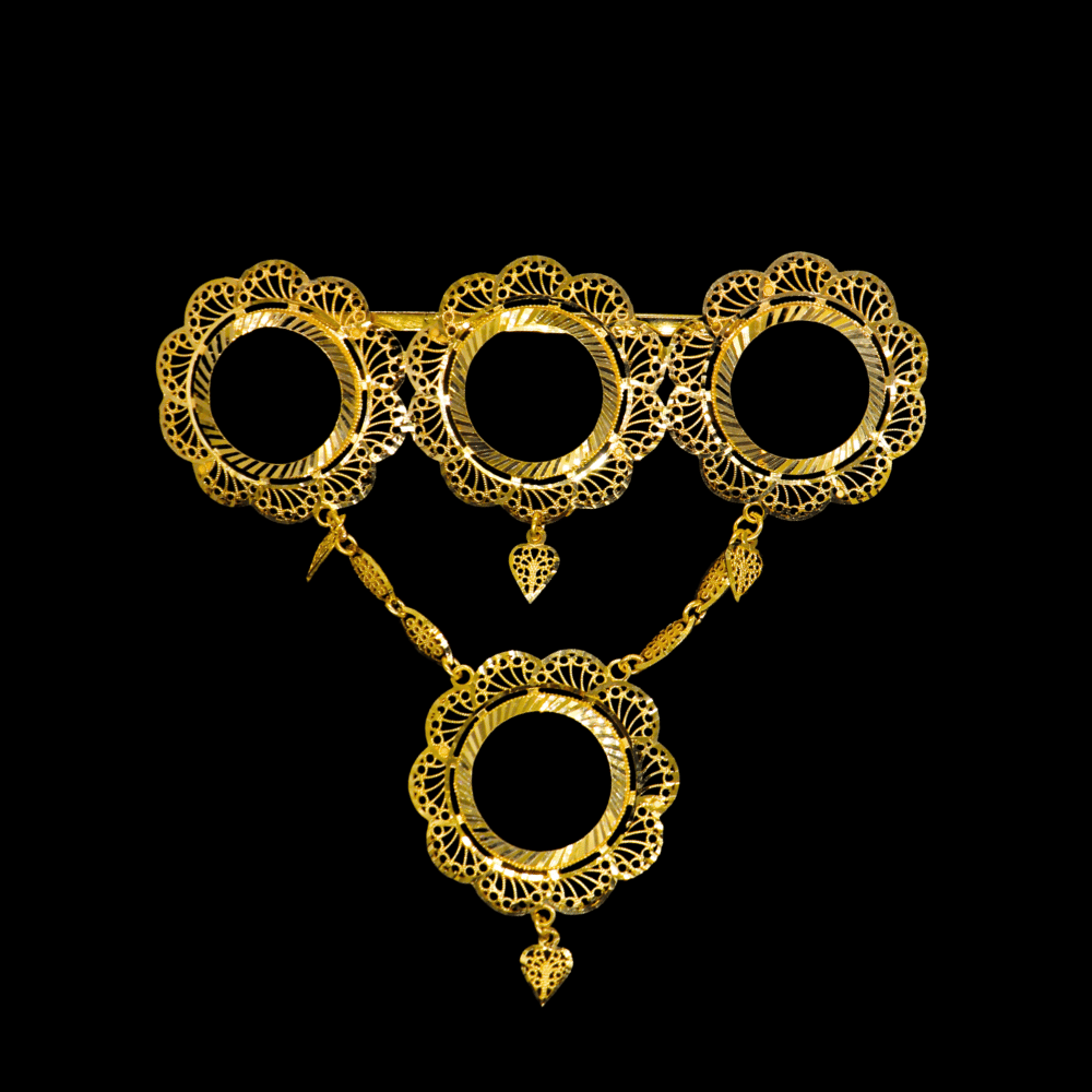 21K Gold Coins Pin  