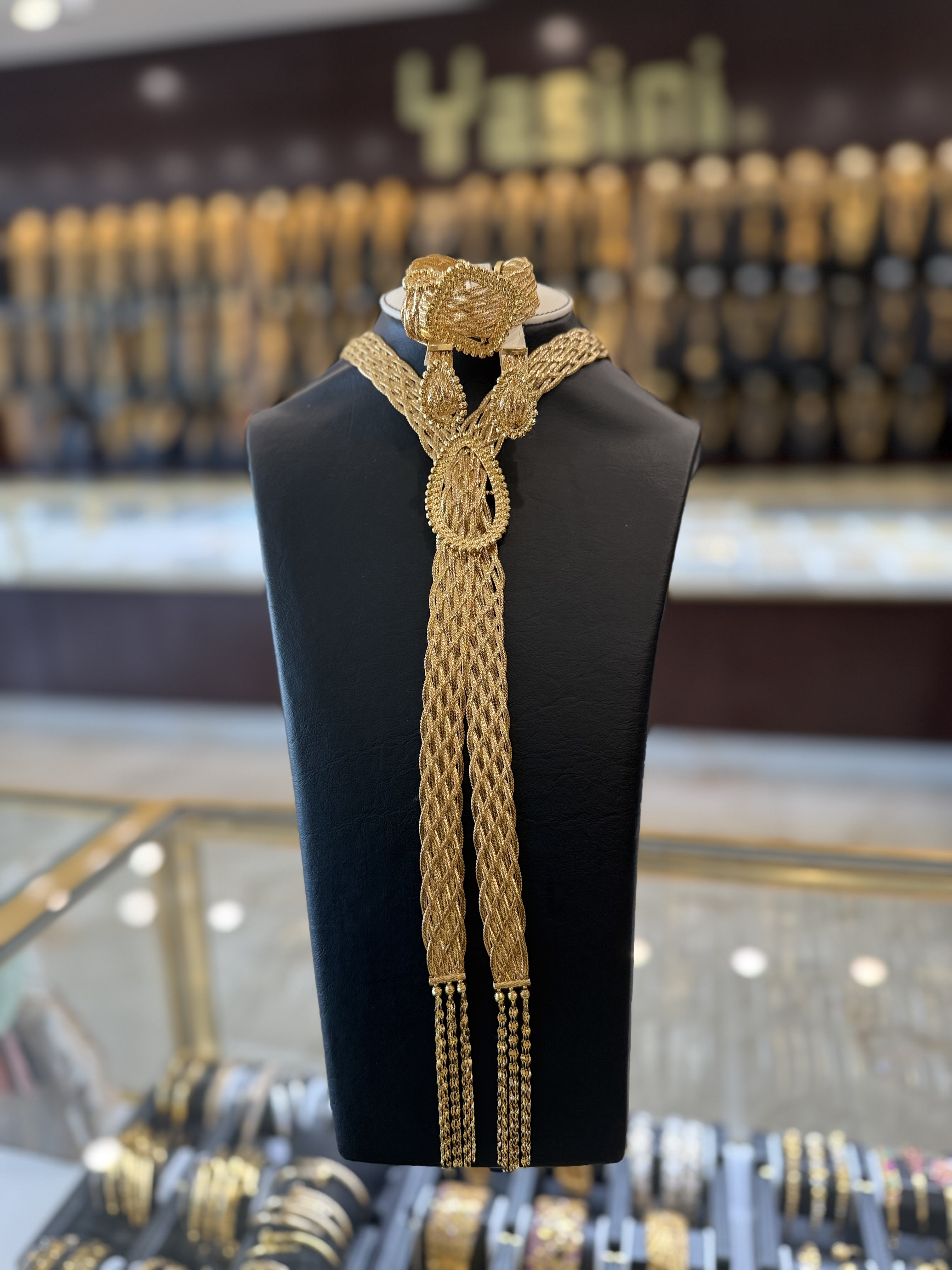 21K Gold Necklace Set  