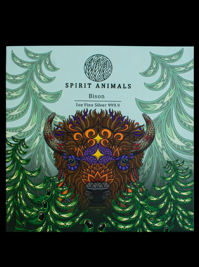 1oz Pure Silver Bison Coin   