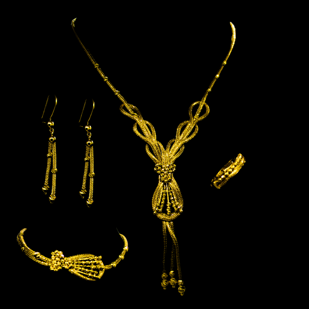 21K Gold Necklace Set