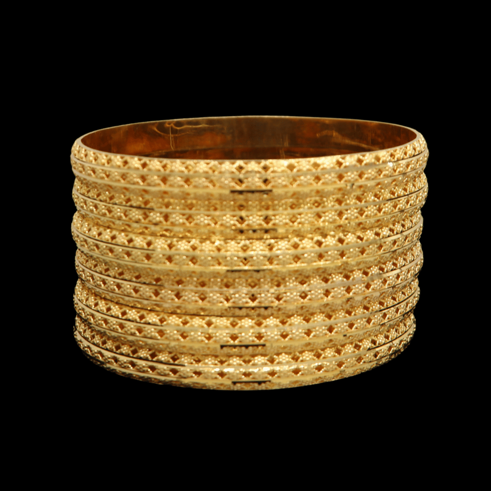 21K Gold Bangle Set (S)