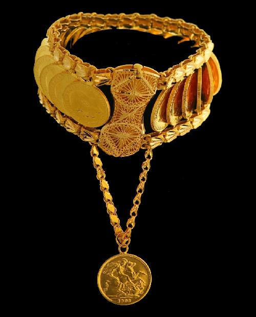 21K Gold Coins Bracelet | 16705