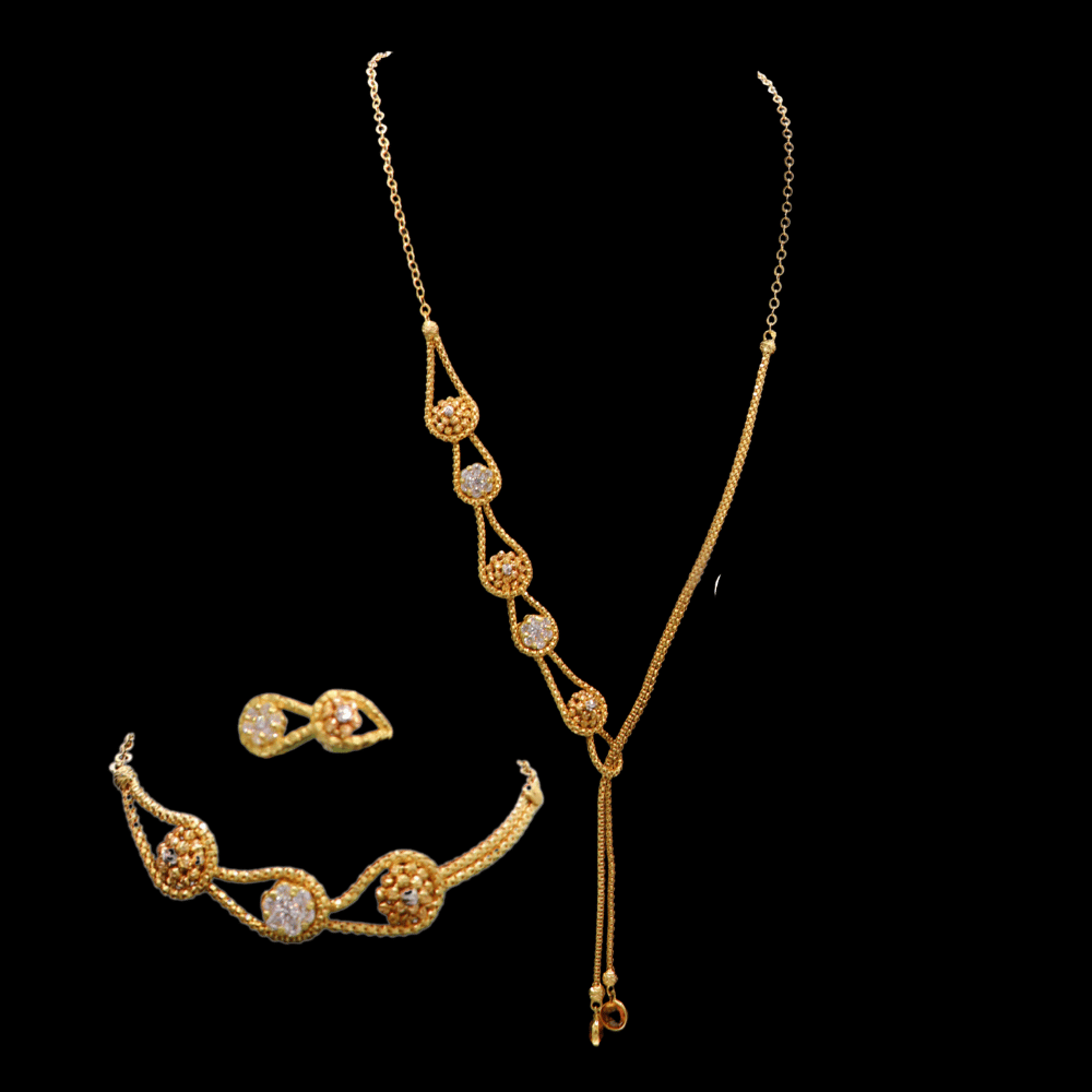 18K Gold Necklace Set 