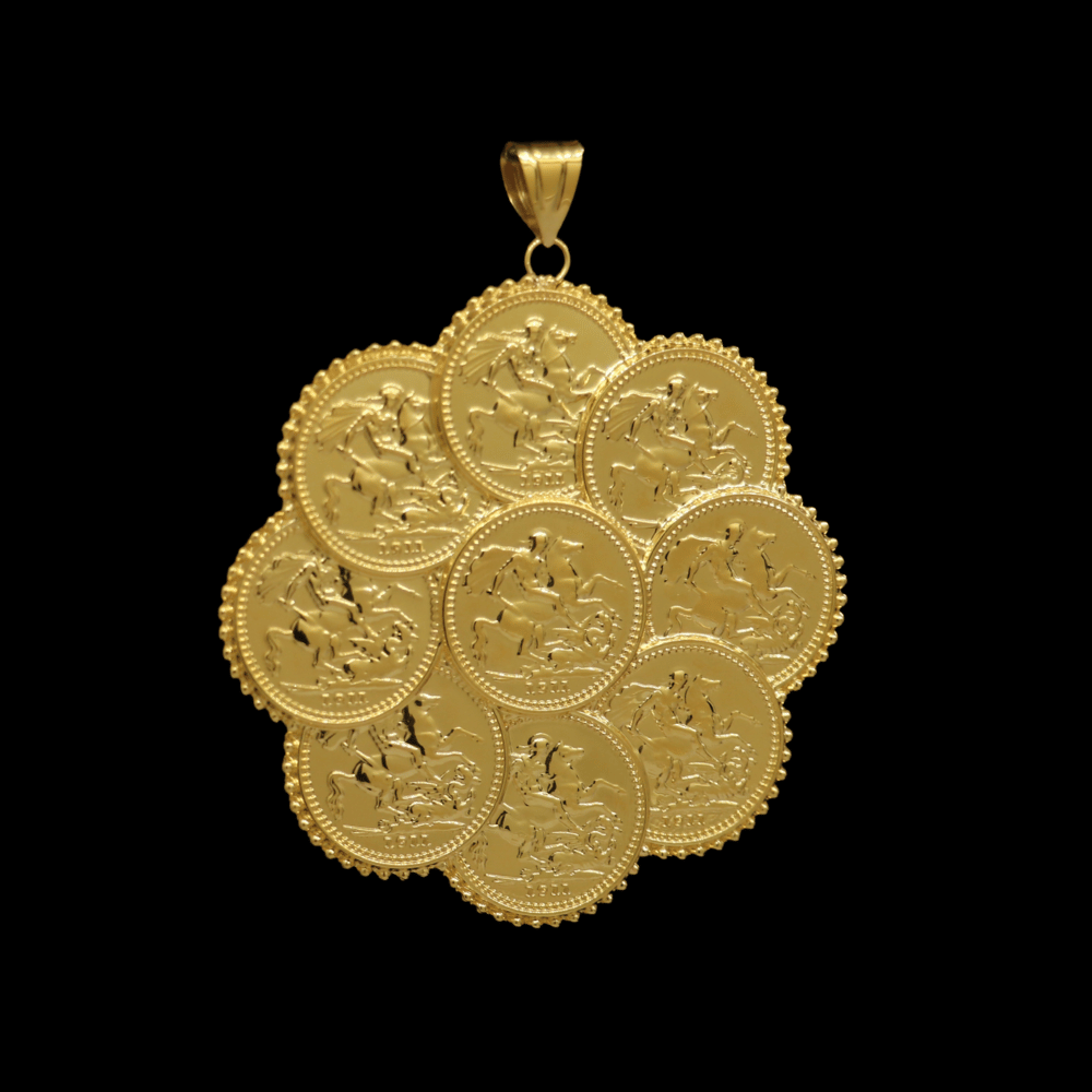 21K Gold Pendant 