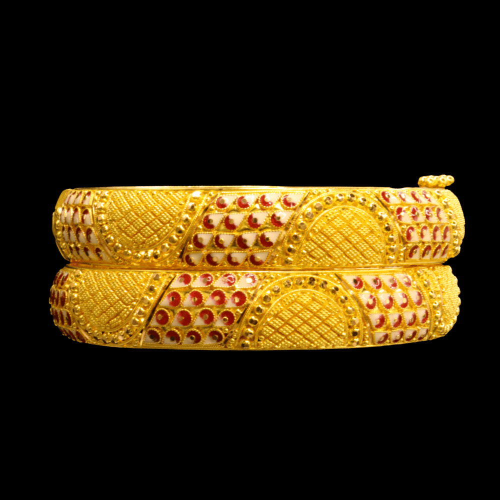 22K Gold Bangle Bracelet | SD24945