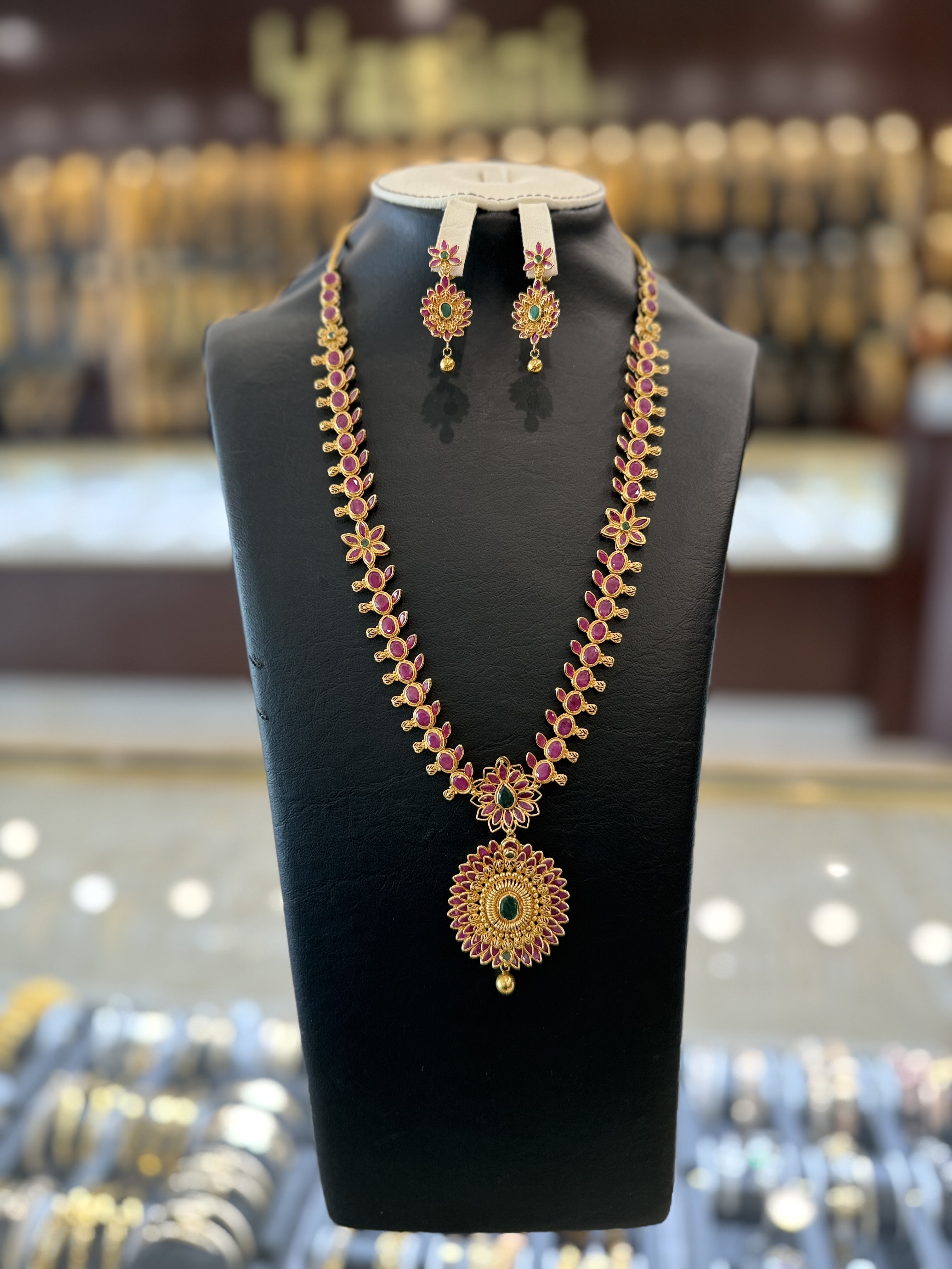 22K Gold Necklace Set  