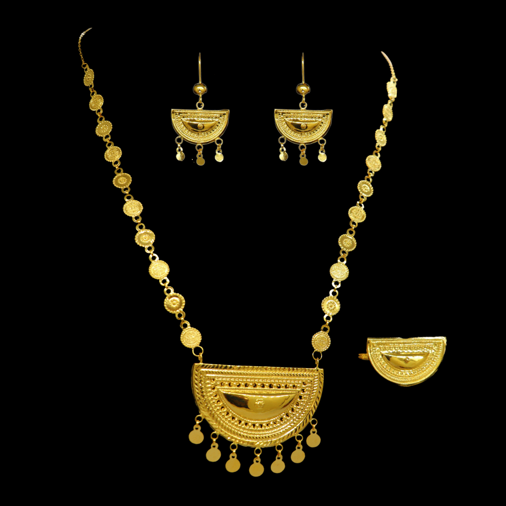 21K Gold Necklace Set 