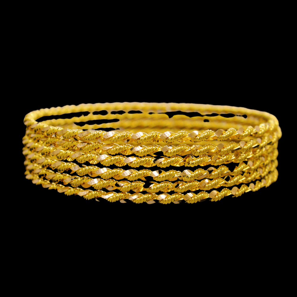 21K Gold Bangle Set (M)