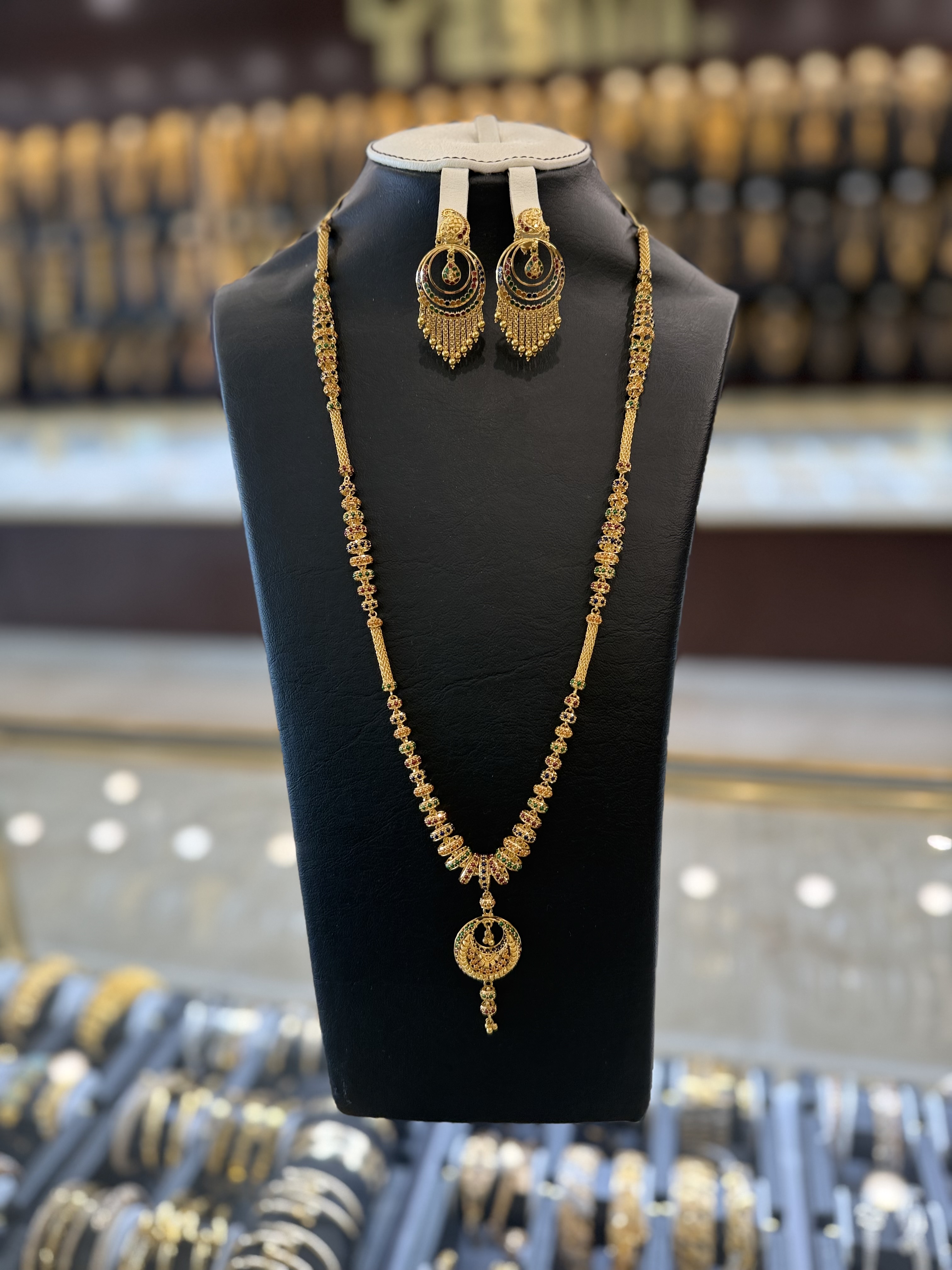 22K Gold Necklace Set  