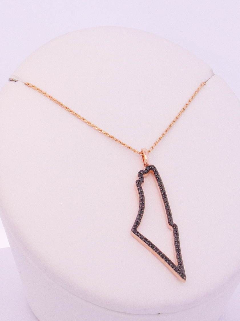 Lab-Diamond Palestine Necklace  