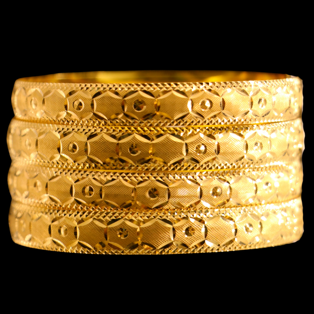 21K Gold Bangle Set (L)