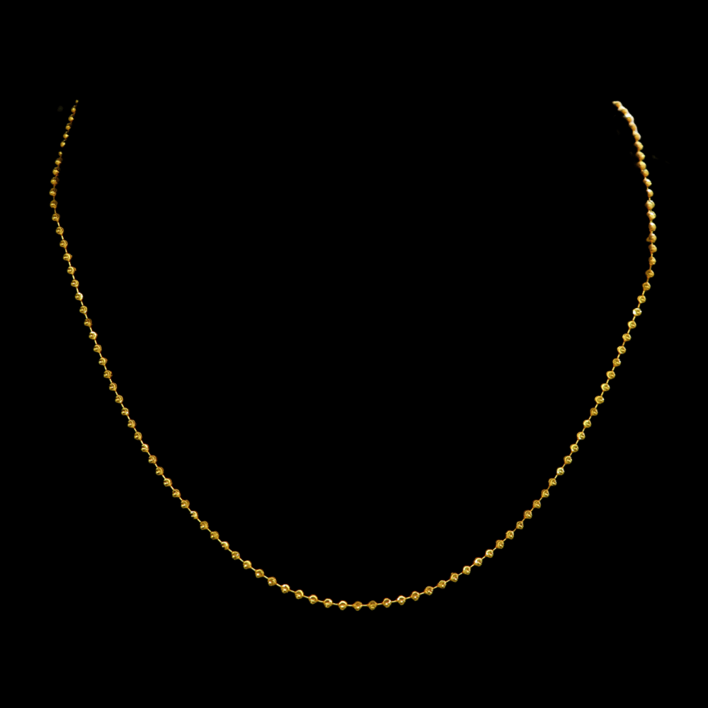 22K Short Gold Necklace - SW33682 - Yasini Jewelers