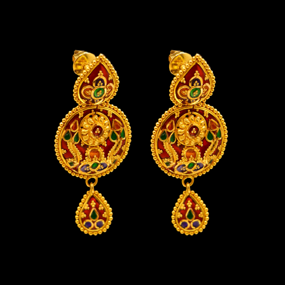 22K Gold Earring