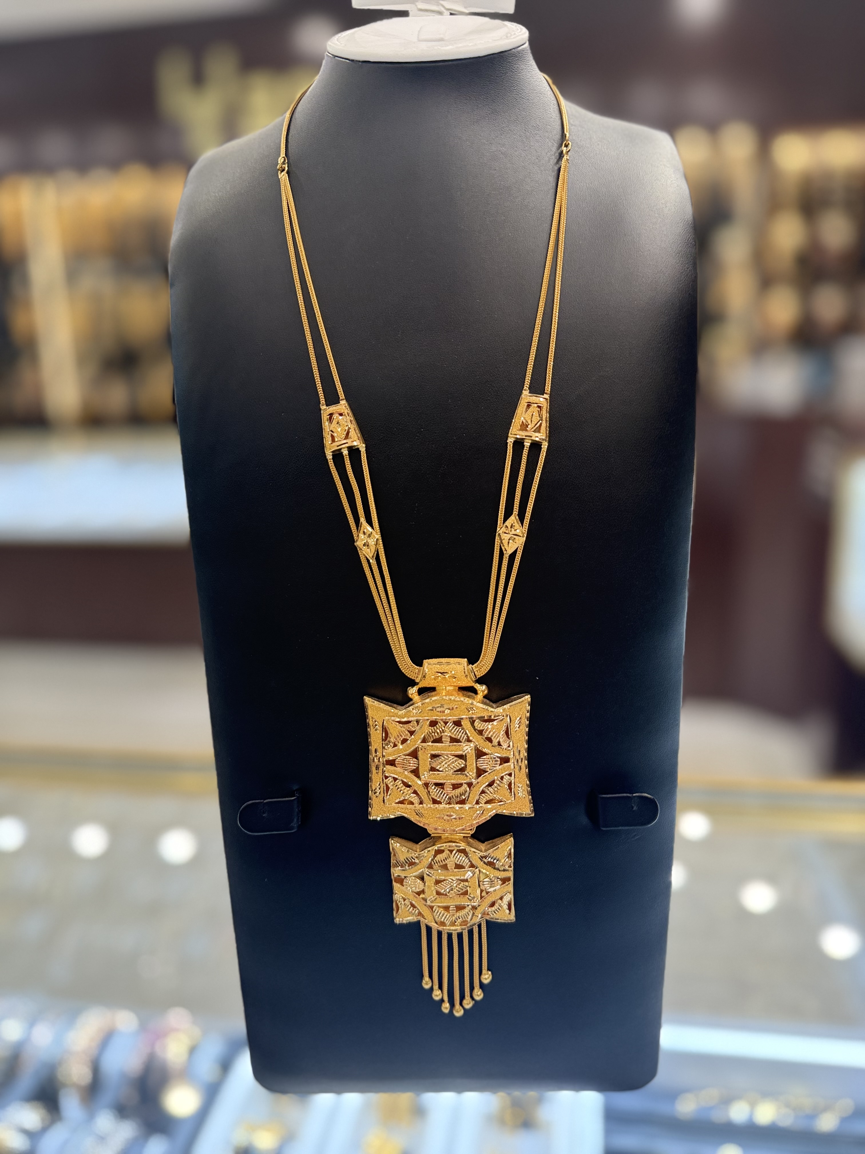 21K Gold Necklace Set 