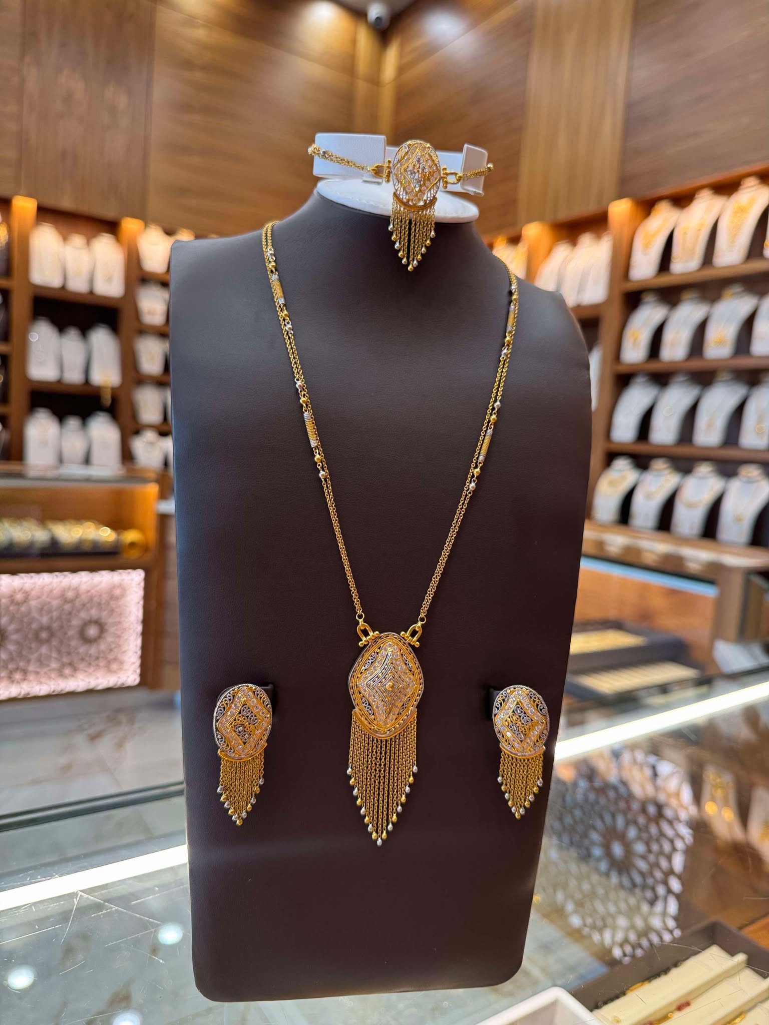 21K Gold Necklace Set 