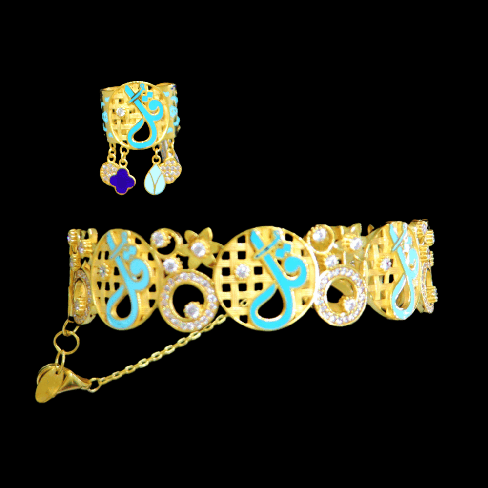 21K Gold Bangle Ring   