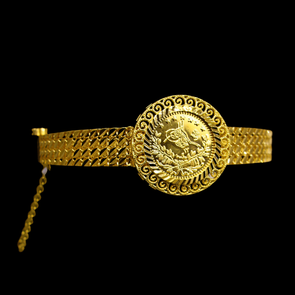 21k Gold Bangle Bracelet  