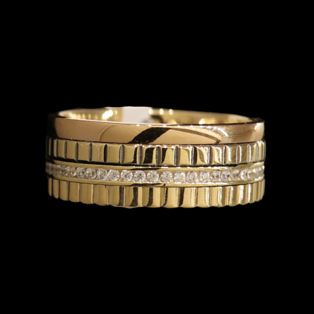 18K Gold Band 8.5