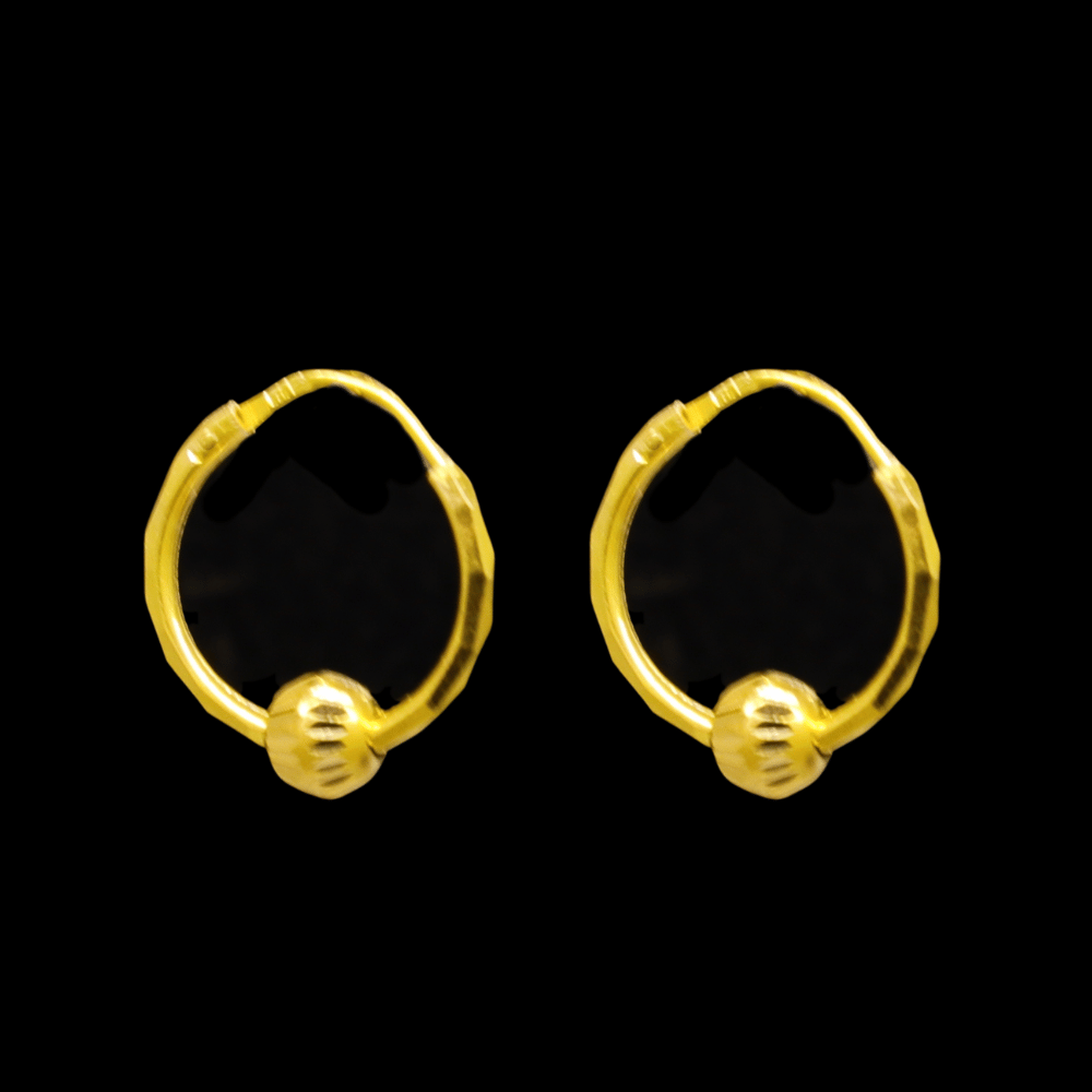 21K Gold Earrings     
