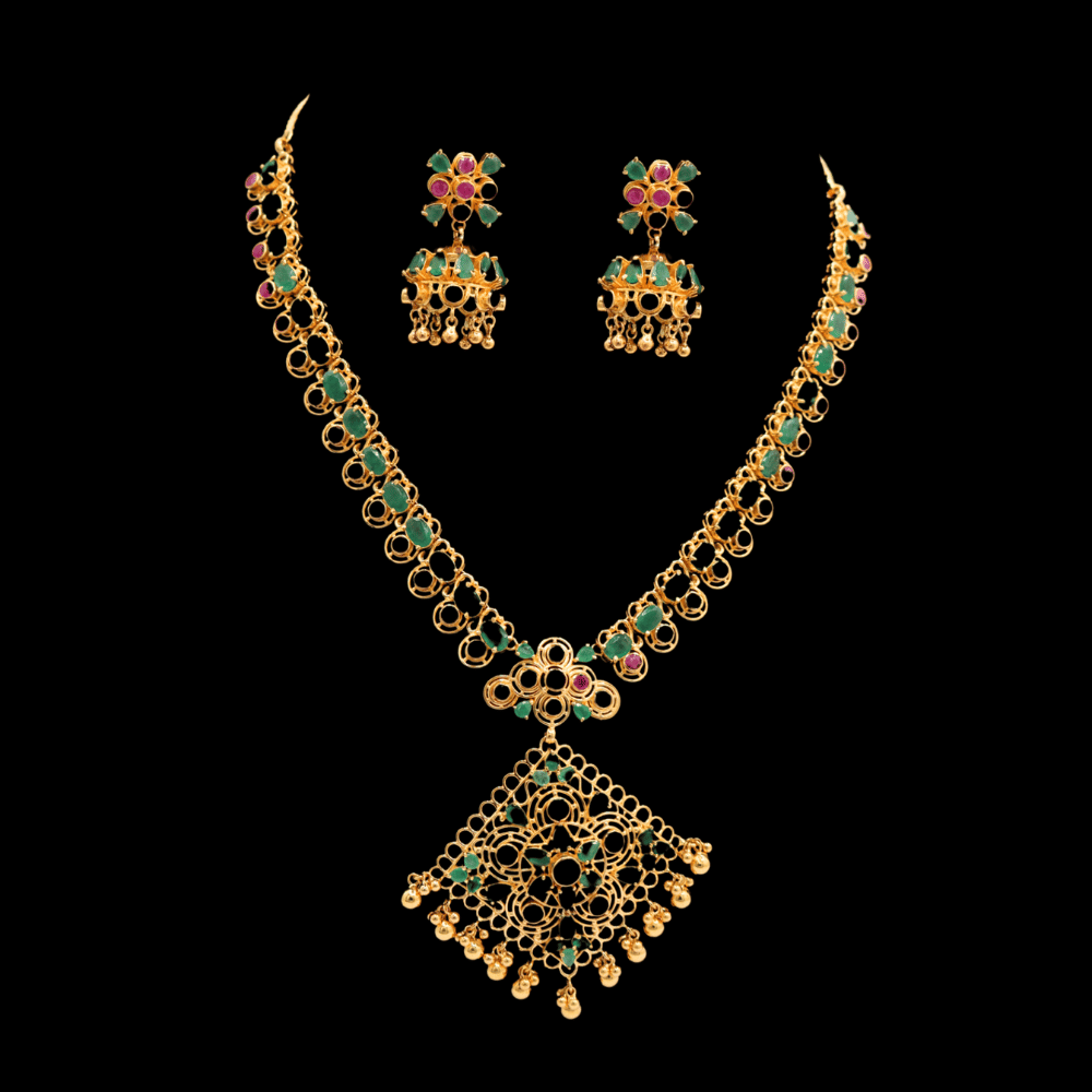 22K Gold Necklace Set  