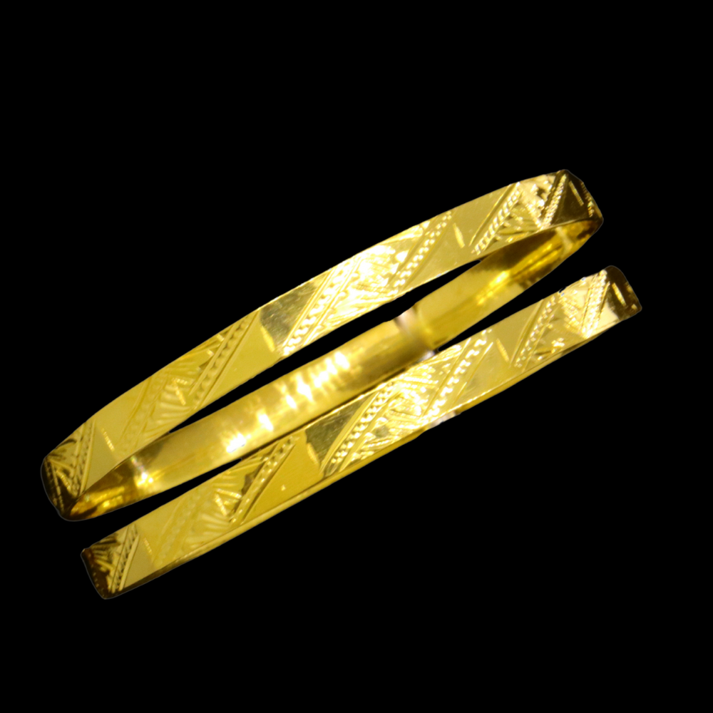 21K Gold Baby Bangle Set
