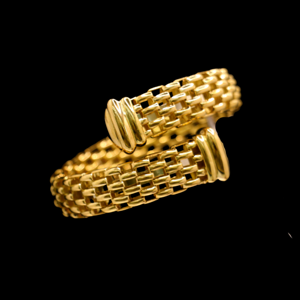 18K Gold Bangle  Bracelet