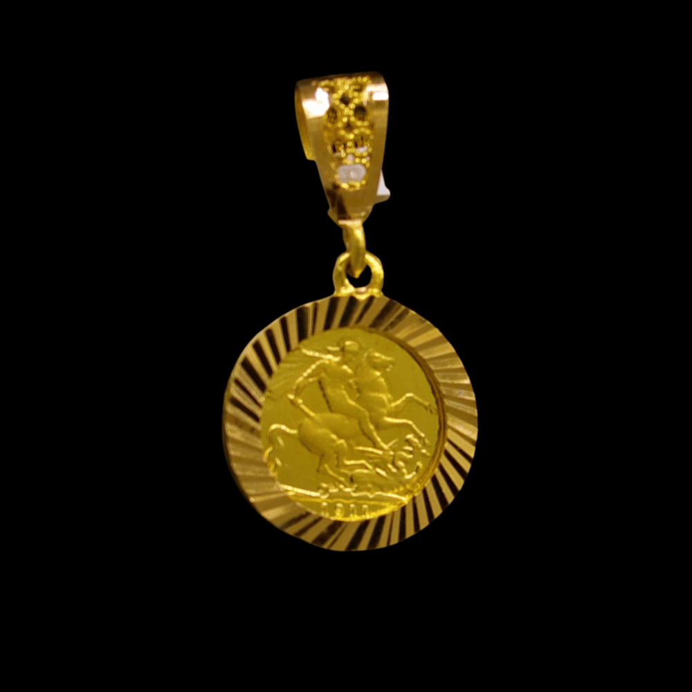 21K Gold Pendant 