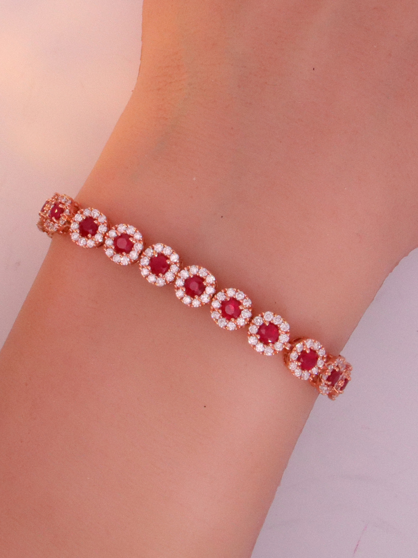 Diamond & Ruby Bracelet