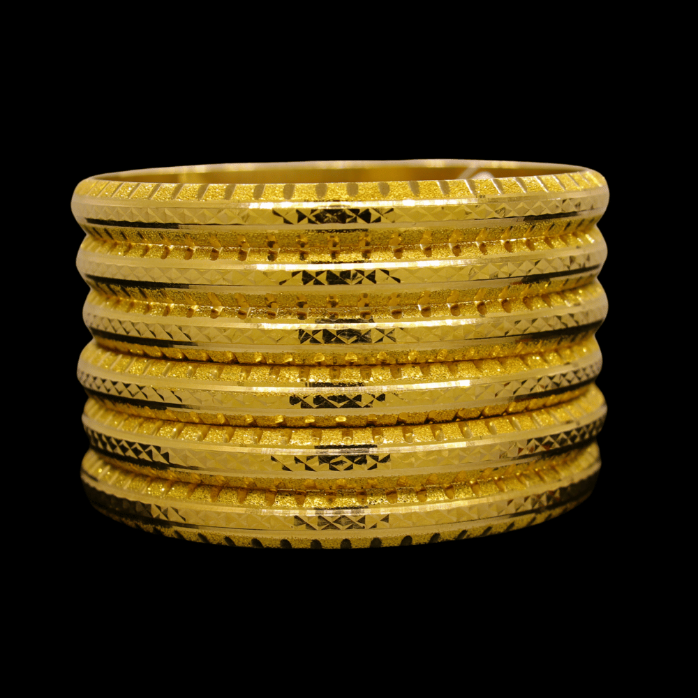 21K Gold Bangle Set (S)   
