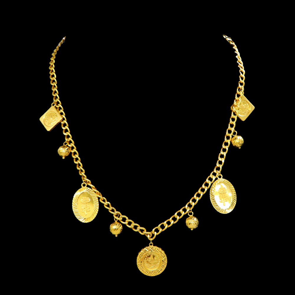 21K Gold Long Necklace - SW33571, style SW33571