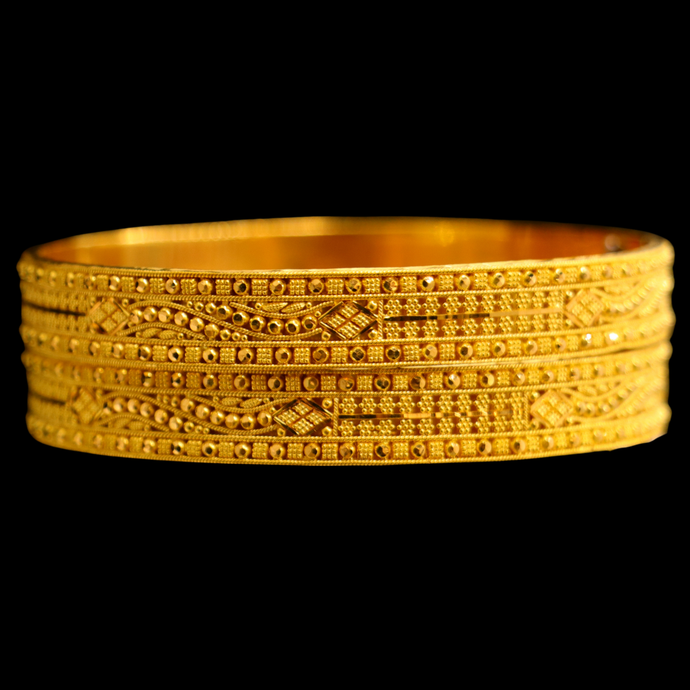 22K Gold Bangle Set (L) | SB27322