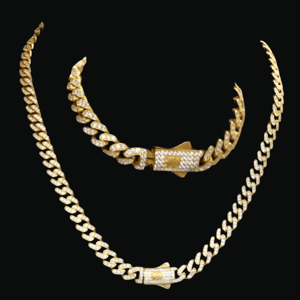21K Gold Necklace Set   