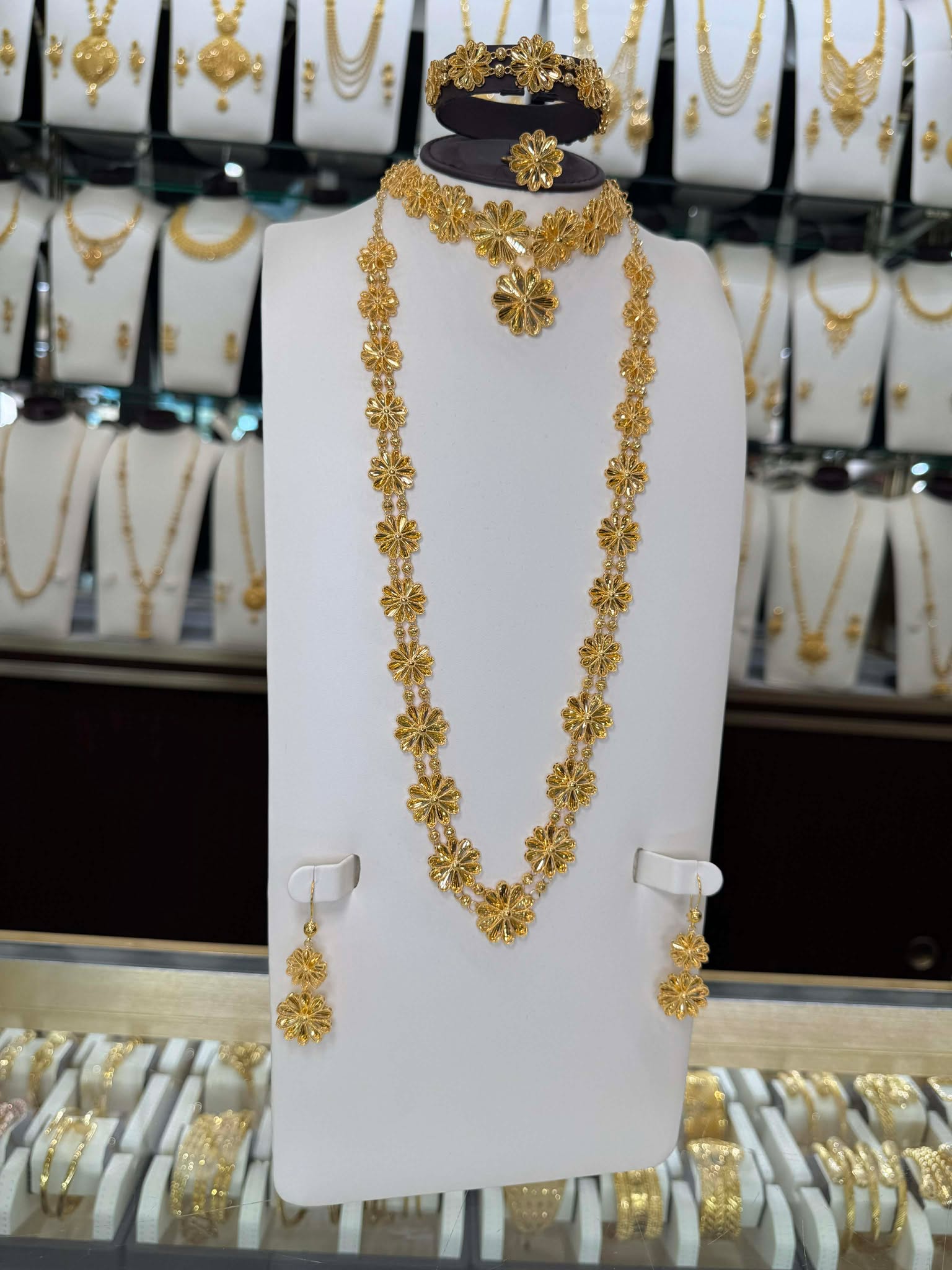 21K Gold Necklace Set 